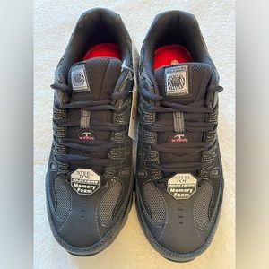 Skechers Men's Cankton Steel Toe Shoes Black